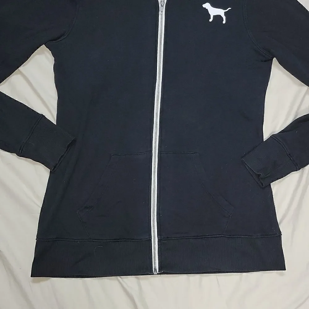 PINK BLACK HOODIE, 